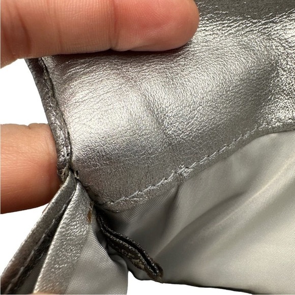 COACH Metallic Silver Wallet - Picture 9 of 13